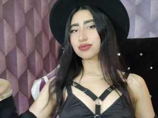 Sexy hot black lingerie and my witch hat