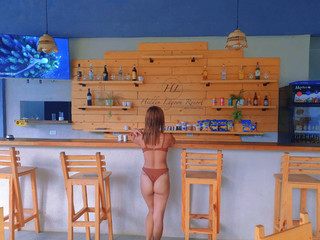 Sexy bitch in the beach