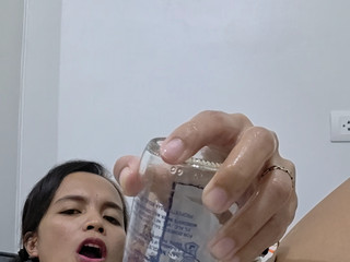 Beer Bottle in my Pussy