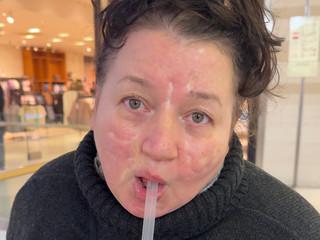 I'm drinking a drink.