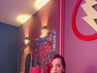 RED DRESS + RED HAIR = EXPLODE SEXY