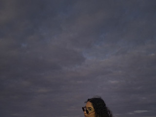 enjoy with my on the beach