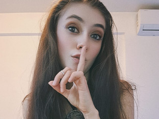 Sexy babe with long hair