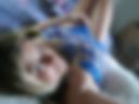Blue X rated - open stockings