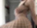 Naked pussy in a fishnet