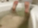 Feet in the bathtub