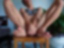 Naked on a chair