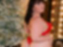 red lingerie photo shoot