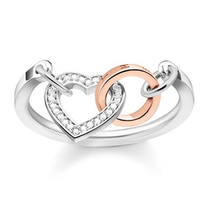 THOMAS SABO RING TOGETHER HEART DIAMOND