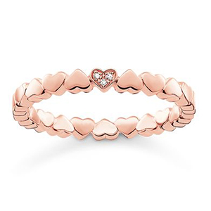 THOMAS SABO RING HEARTS ROSE GOLD