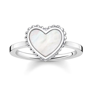 THOMAS SABO RING HEART (WHITE)
