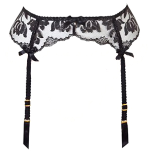 Agent Provocateur Sparkle Suspender Black