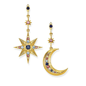 THOMAS SABO EARRINGS ROYALTY STAR & MOON