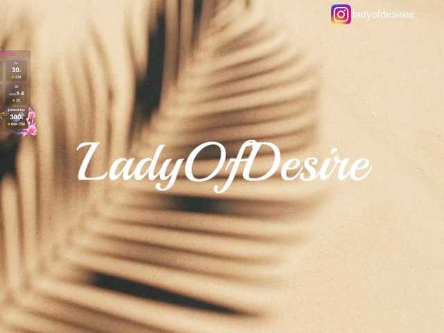 LadyOfDesire's BongaCams show and profile