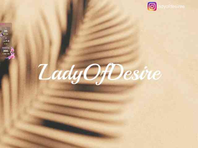 LadyOfDesire webcam