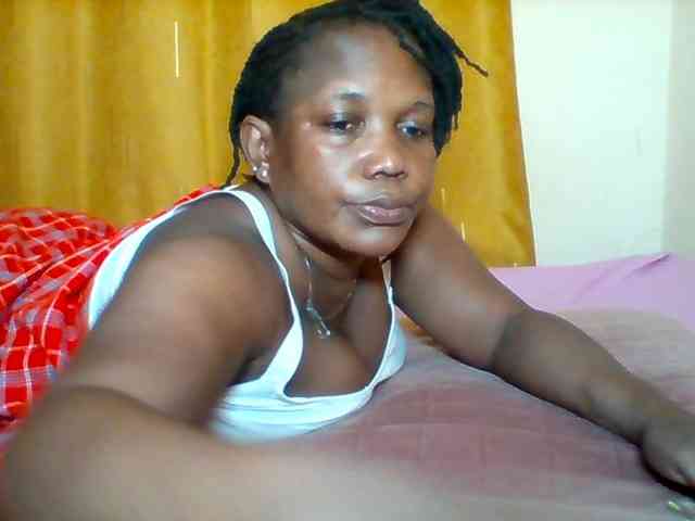 Queenafrica (35, Black Cam Girl) performing squirt.