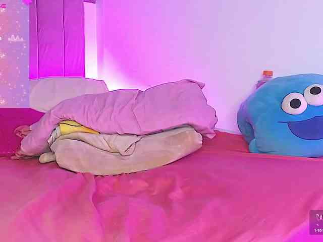 Angellx (23, Hispanic Cam Girl) performing deepthroat.
