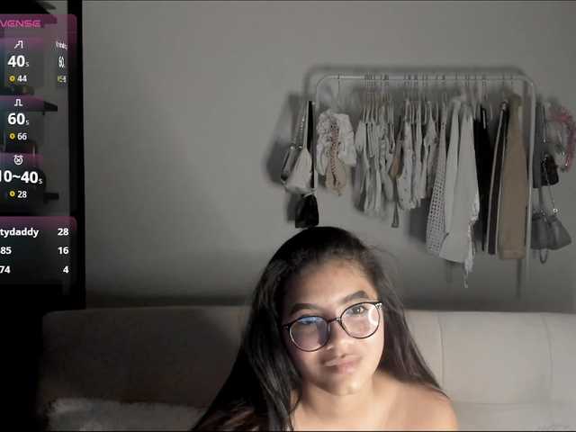 isabellpretty — GOAL: Show breasts and nipples, play with saliva  I want us to play with my sexy naked body  Spin the wheel x 45 tkns  or use my delicious tip menu, if you want something that is not on the list you can ask for it, I love private shows.
