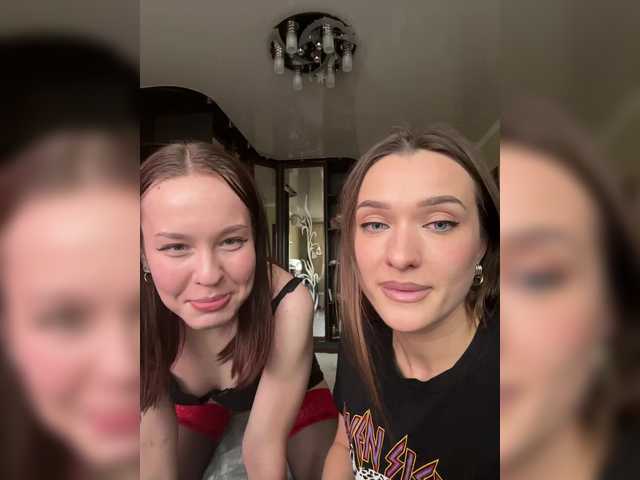 Show-girls broadcasting live