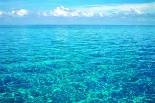 At sea
