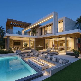To the house