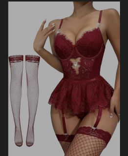 Burgundy Stockings