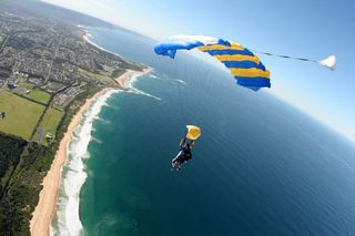 Jump with a parachute