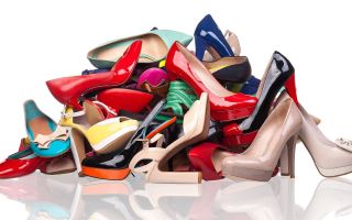 a lot of shoes and bags