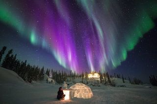 I wish I had enough money to go to the north pole to see the aurora borealis.