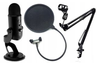 BLUE YETI BLACKOUT STUDIO со ШТАТИВОМ