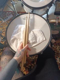 Her own drum kit