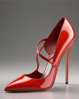 Tomian thigh high pointy high 10.5cm heel boot red