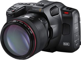 on a professional camera