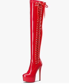 Platform heel shoes