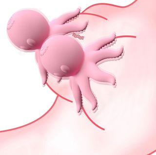Pack of 2 Octopus Electric Breast Clitors Nipple