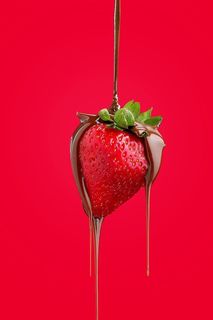 Strawberries in chocolate