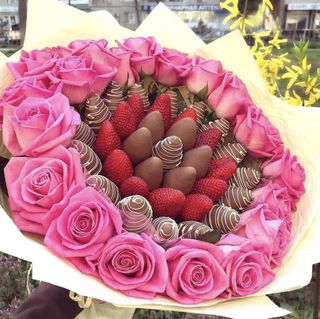 Strawberries in chocolate