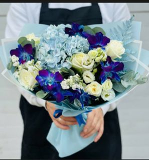 Bouquet with orchids