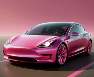 pink car