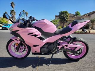 pink motorcycle