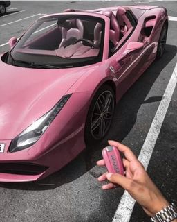 sexy cute pink car