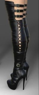 LATEX BOOTS