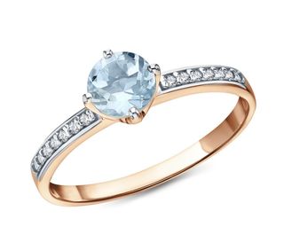 Ring with cubic zirconia
