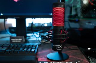 On the microphone