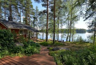 House in a secluded place